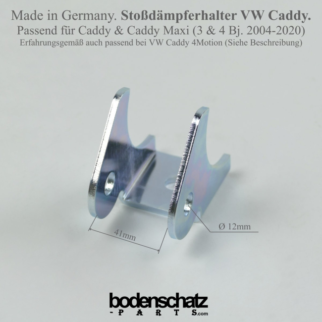 Halter Aufnahme Stossdämpfer VW Caddy Hinterachse 2004-2020 / EXTRA VERZINKT